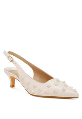 Hegron Stud Embellished Kitten Heels, Heels, $ 69.00, A Moment Of Now™